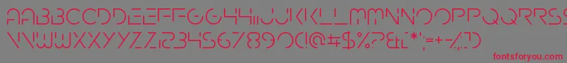 Gardenfreude Font – Red Fonts on Gray Background