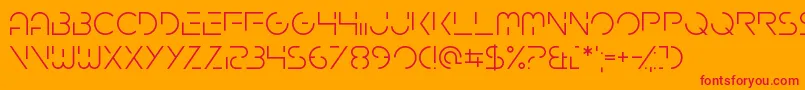 Gardenfreude Font – Red Fonts on Orange Background