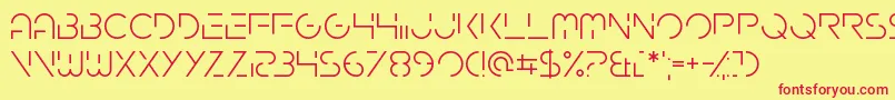 Gardenfreude Font – Red Fonts on Yellow Background