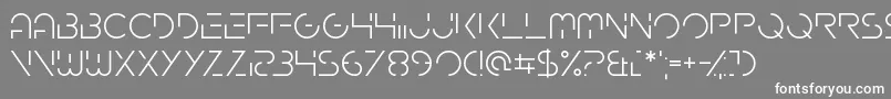 Gardenfreude Font – White Fonts on Gray Background