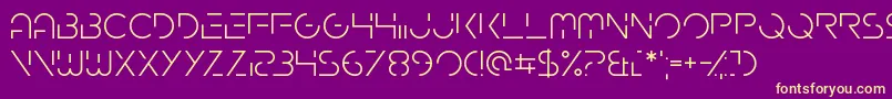 Gardenfreude Font – Yellow Fonts on Purple Background