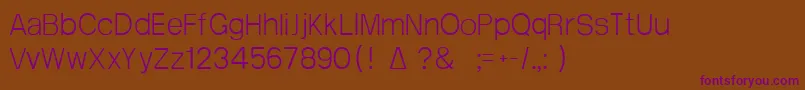 Шрифт Atrian1 – фиолетовые шрифты на коричневом фоне
