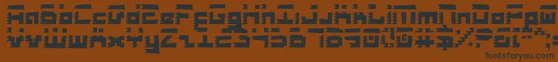 RoidRageRough Font – Black Fonts on Brown Background