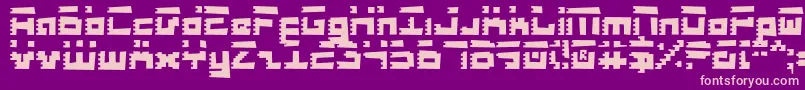 Шрифт RoidRageRough – розовые шрифты на фиолетовом фоне
