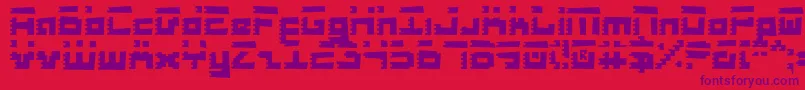 Шрифт RoidRageRough – фиолетовые шрифты на красном фоне