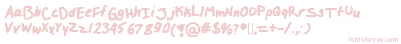 Izzylolfont Font – Pink Fonts on White Background