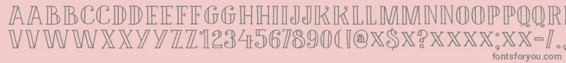 DkDouceur Font – Gray Fonts on Pink Background