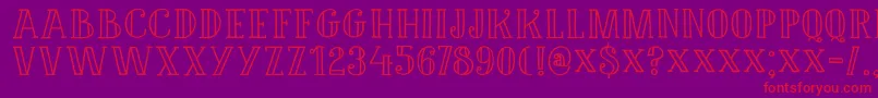DkDouceur Font – Red Fonts on Purple Background