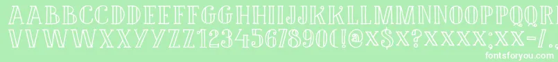 DkDouceur Font – White Fonts on Green Background