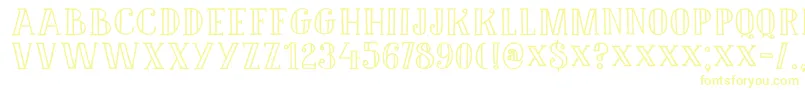 DkDouceur-fontti – keltaiset fontit