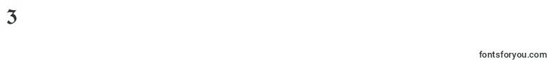 フォントGotischd – フォント数字3