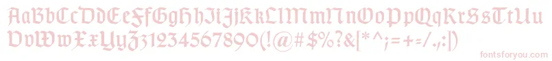 Więcej informacji o czcionce Gotischd Czcionka Gotischd – różowe czcionki
