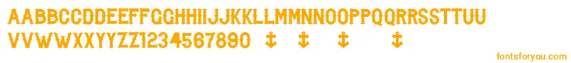 BikerFromHell-Schriftart – Orangefarbene Schriften