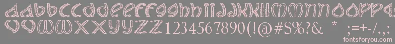 TheJollyRancher Font – Pink Fonts on Gray Background