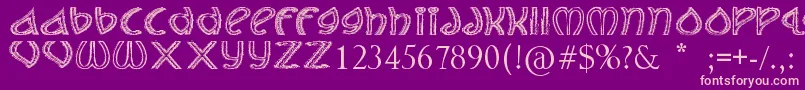 TheJollyRancher Font – Pink Fonts on Purple Background