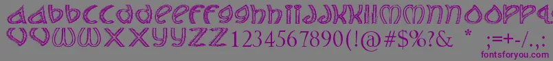 TheJollyRancher Font – Purple Fonts on Gray Background