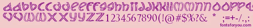 TheJollyRancher Font – Purple Fonts on Pink Background