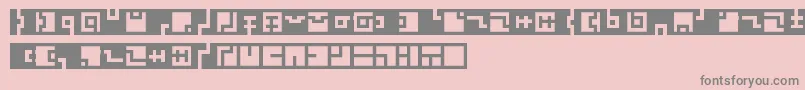 Zuish Font – Gray Fonts on Pink Background