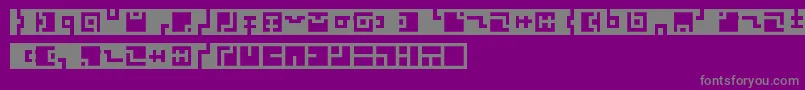 Zuish Font – Gray Fonts on Purple Background
