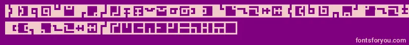 Zuish Font – Pink Fonts on Purple Background