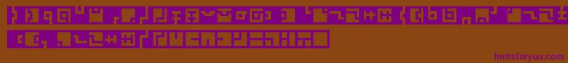 Zuish Font – Purple Fonts on Brown Background
