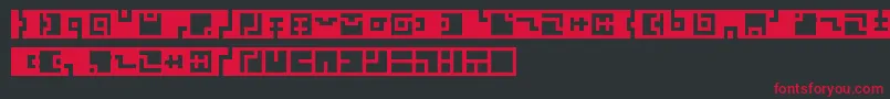 Zuish Font – Red Fonts on Black Background