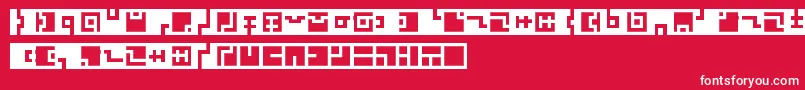 Zuish Font – White Fonts on Red Background