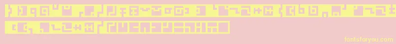 Zuish Font – Yellow Fonts on Pink Background
