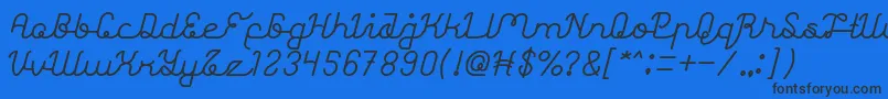 Шрифт AstonishingBold – чёрные шрифты на синем фоне