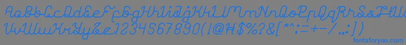 AstonishingBold Font – Blue Fonts on Gray Background
