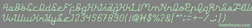 AstonishingBold-Schriftart – Grüne Schriften auf grauem Hintergrund