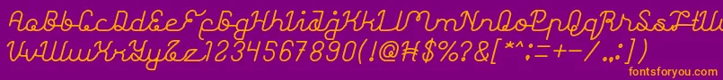 AstonishingBold Font – Orange Fonts on Purple Background