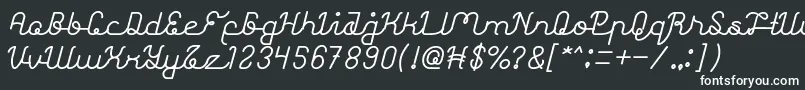 AstonishingBold-fontti – valkoiset fontit mustalla taustalla