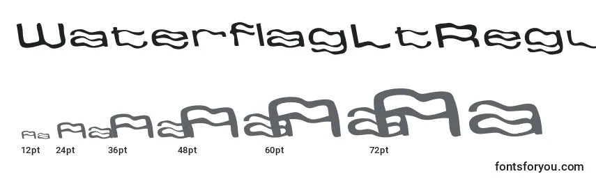 WaterflagLtRegular Font Sizes