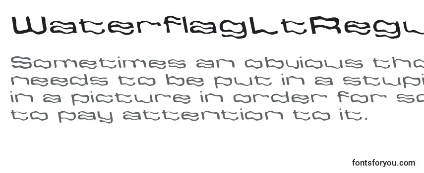 フォントWaterflagLtRegular
