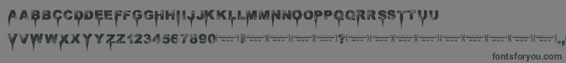Immensedecay Font – Black Fonts on Gray Background