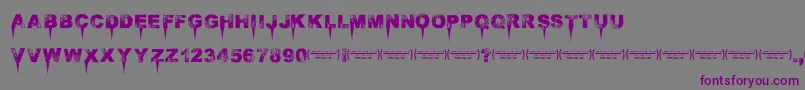 Immensedecay Font – Purple Fonts on Gray Background