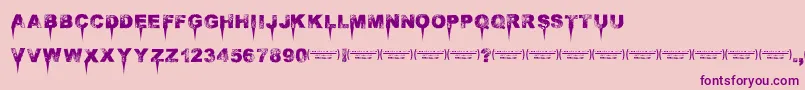 Immensedecay Font – Purple Fonts on Pink Background