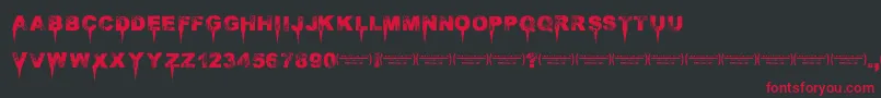 Immensedecay Font – Red Fonts on Black Background