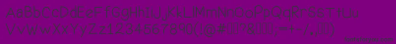 WelcomeMe Font – Black Fonts on Purple Background