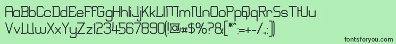 Erinal ffy Font – Black Fonts on Green Background