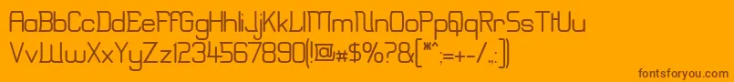 Шрифт Erinal ffy – коричневые шрифты на оранжевом фоне