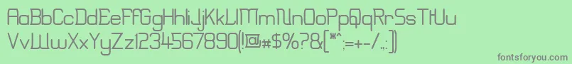 フォントErinal ffy – 緑の背景に灰色の文字