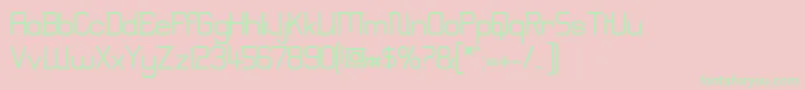 Erinal ffy Font – Green Fonts on Pink Background