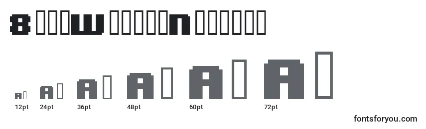 sizes of 8bitwondernominal font, 8bitwondernominal sizes