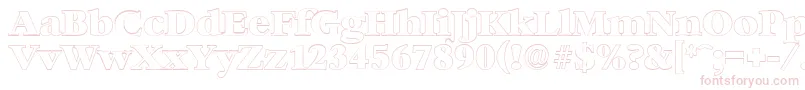 BernsteinoutlineHeavyRegular-Schriftart – Rosa Schriften