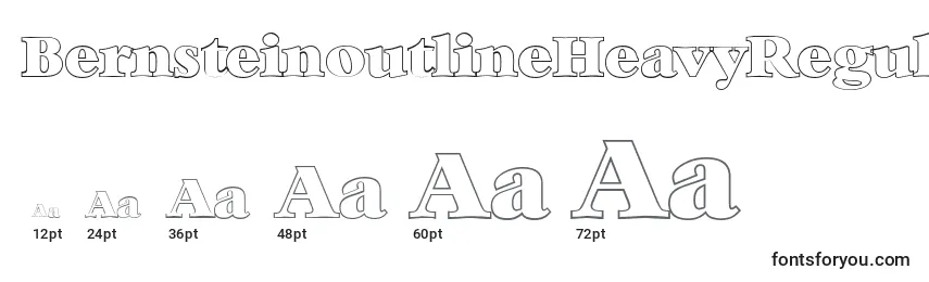 BernsteinoutlineHeavyRegular Font Sizes