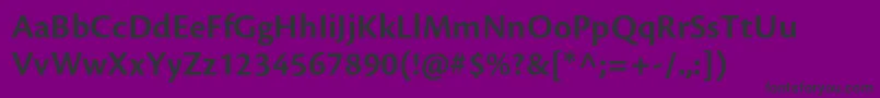 CronosproSemiboldcapt Font – Black Fonts on Purple Background