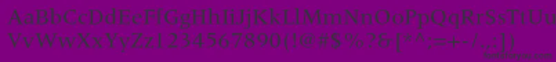 MeridienltstdRoman Font – Black Fonts on Purple Background