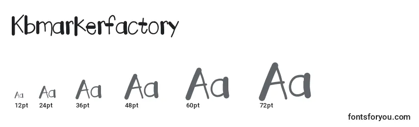 Размеры шрифта Kbmarkerfactory